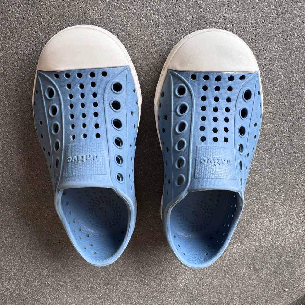 Native Blue and White Water Shoes with Ventilation